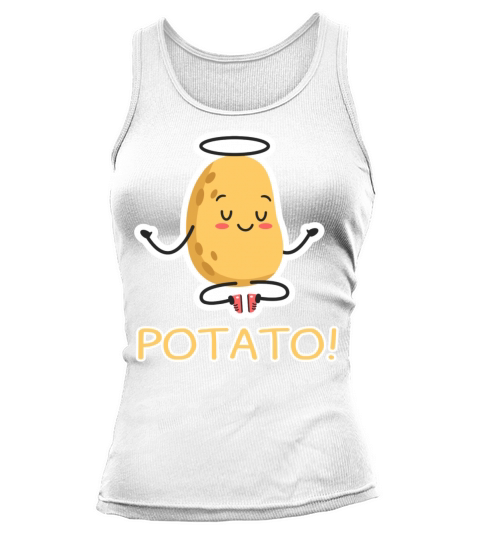 Loveable Potato Smiling Funny Vegetable Pun Tank top Woman