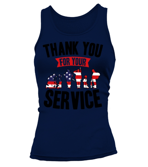 Veterans Day Thank You For Your Service Tank top Woman