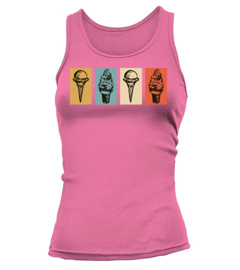 Vintage Retro Ice Cream Tank top Woman