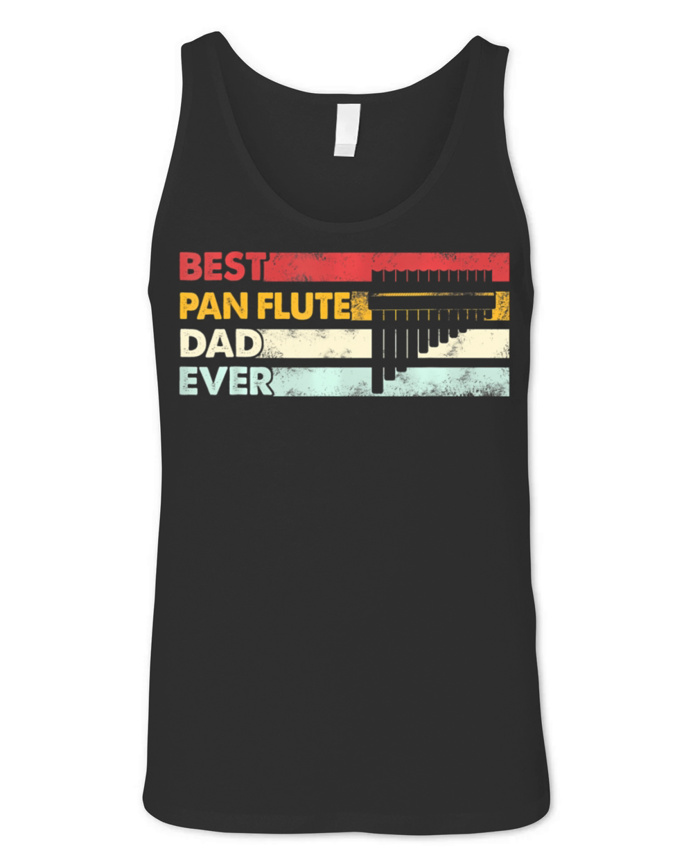 Best Dad Ever Father Vintage Pan Flute Unisex Jersey Tank