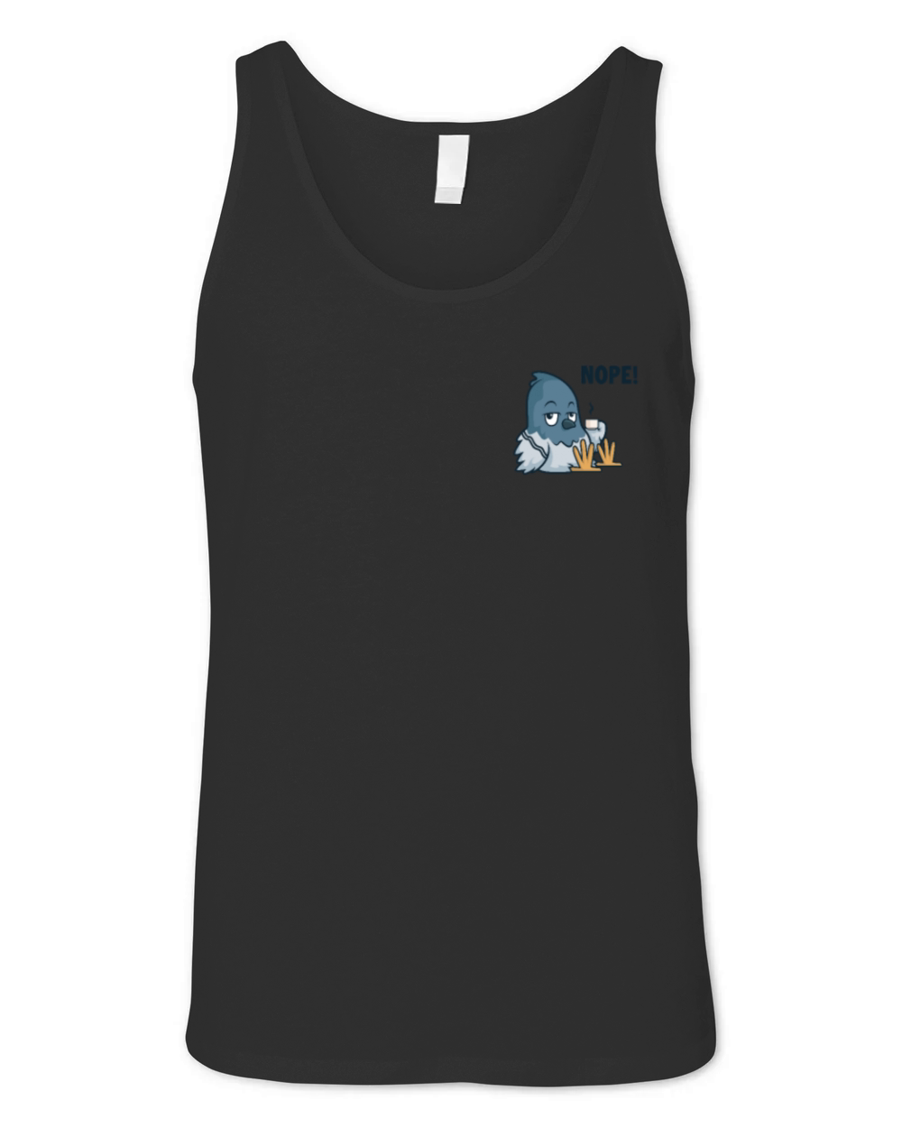 Coffee Nope Logo Emblem Latte Art Barista Queen Unisex Jersey Tank