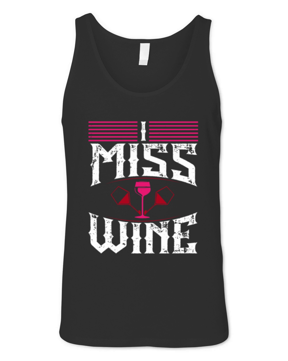 I miss wine Unisex Jersey Tank