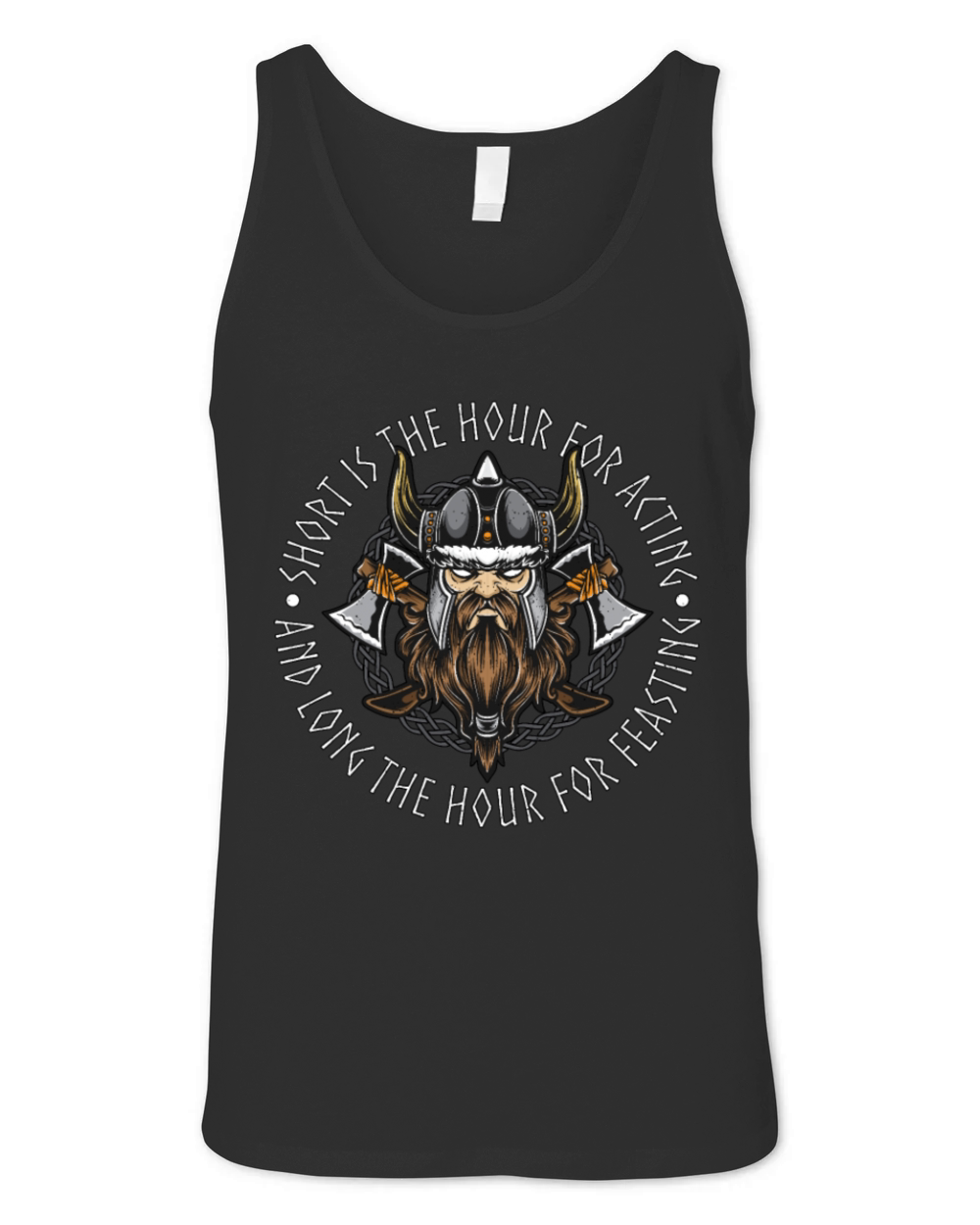 Norse Mythology Short Is The Hour Mystic Runes Unisex Jersey Tank