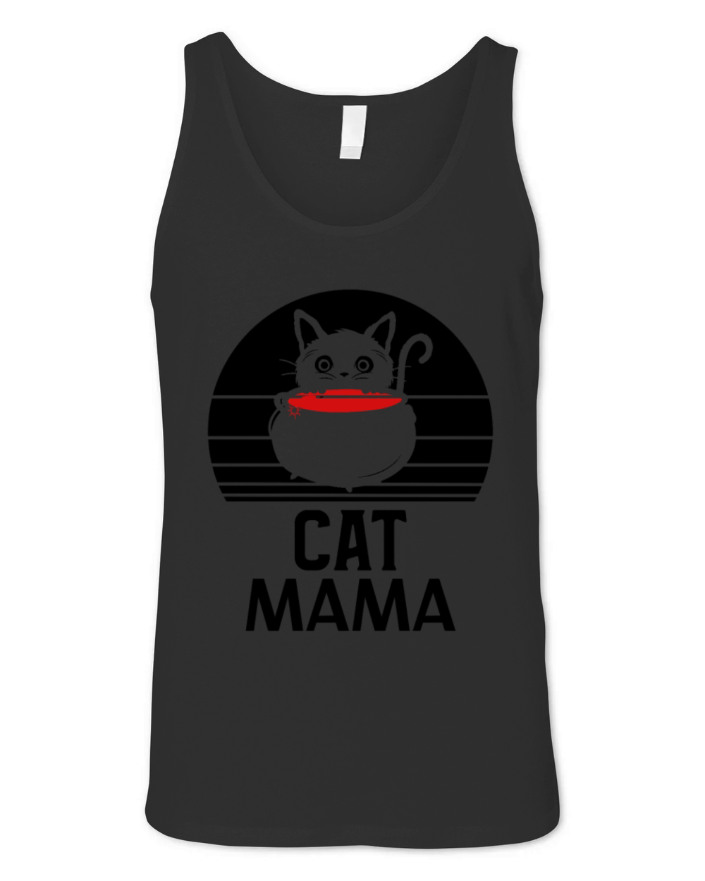 Retro Cat Daddy Vintage Eighties Style Cat Unisex Jersey Tank