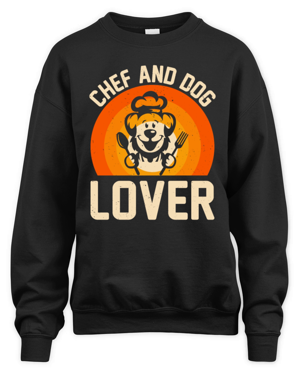 Chef And Dog Lover Chef Cook Restaurant Kitchen Fo Unisex Premium Crewneck Sweatshirt