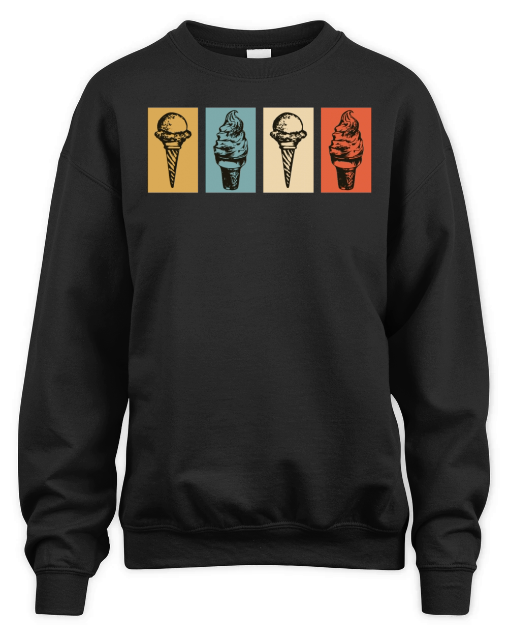 Vintage Retro Ice Cream Unisex Premium Crewneck Sweatshirt