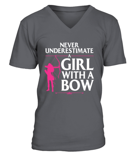 Funny Archery Design For Girls Women Bowhunter Sho V-Neck T-shirt