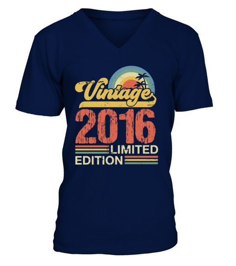 Retro Vintage 2016 Limited Edition V-Neck T-shirt