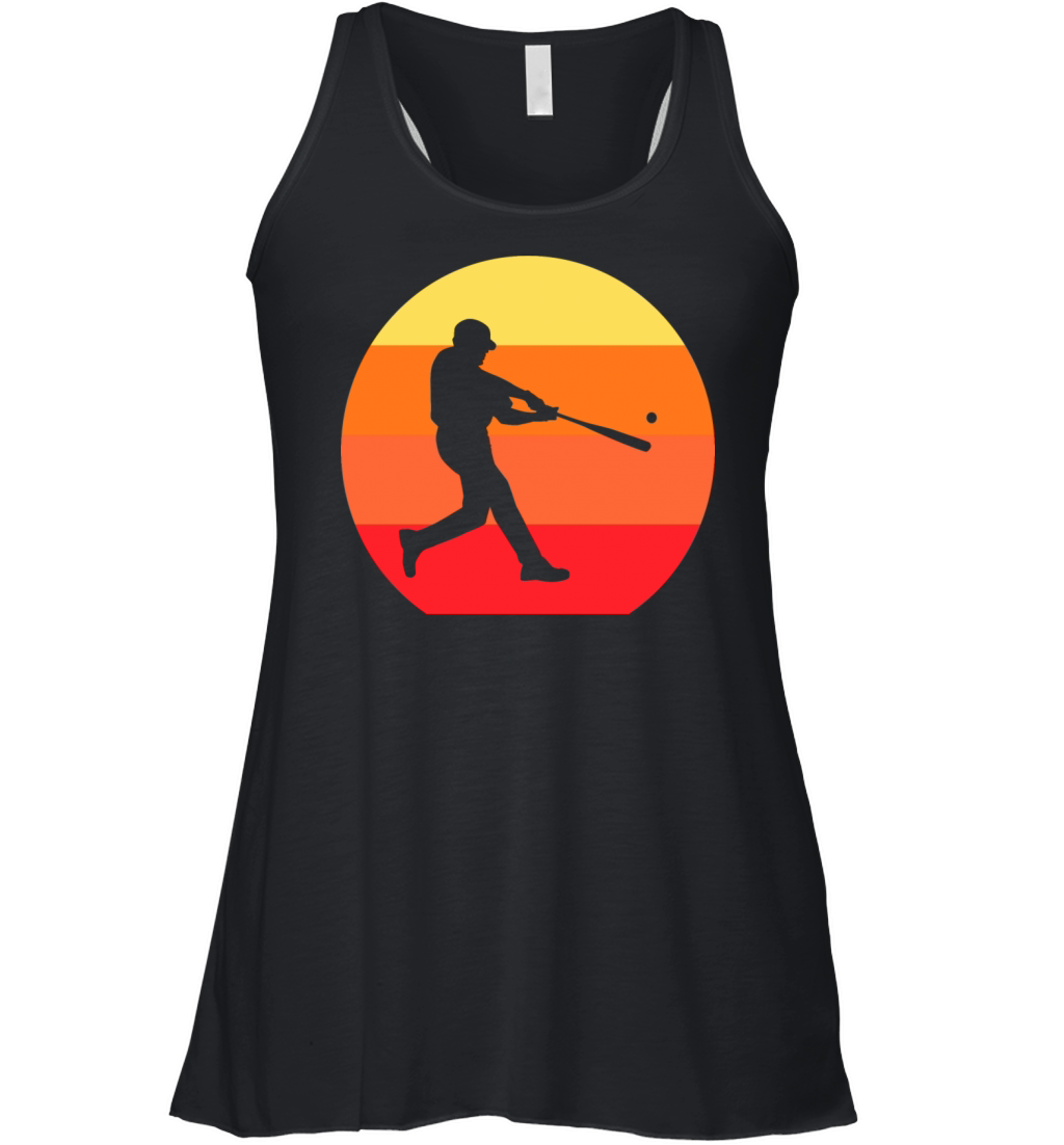 Baseball Shirt - Vintage Retro Baseball Player Women's Flowy Tank Top