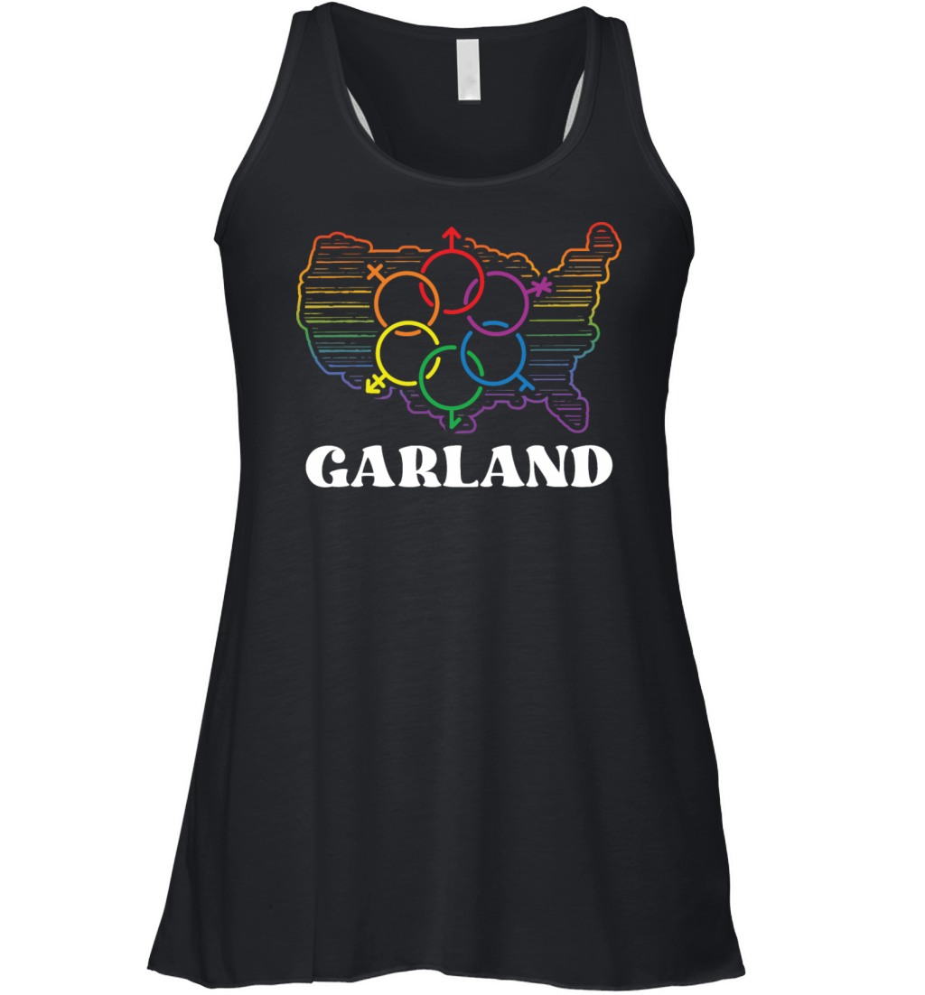 Garland Pride Flag Pride Month LGBTQ Flag LGBT Com Women's Flowy Tank Top