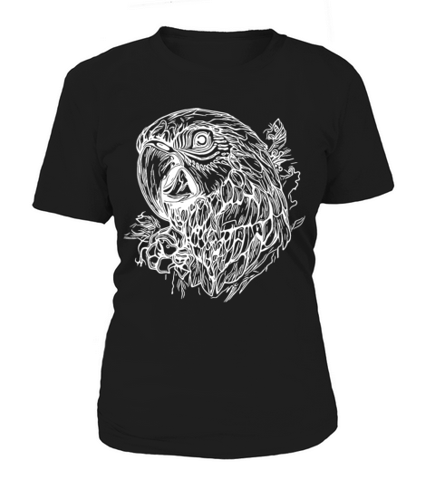 Parrot Portrait Elegant Vintage Bird Women's T-Shirt
