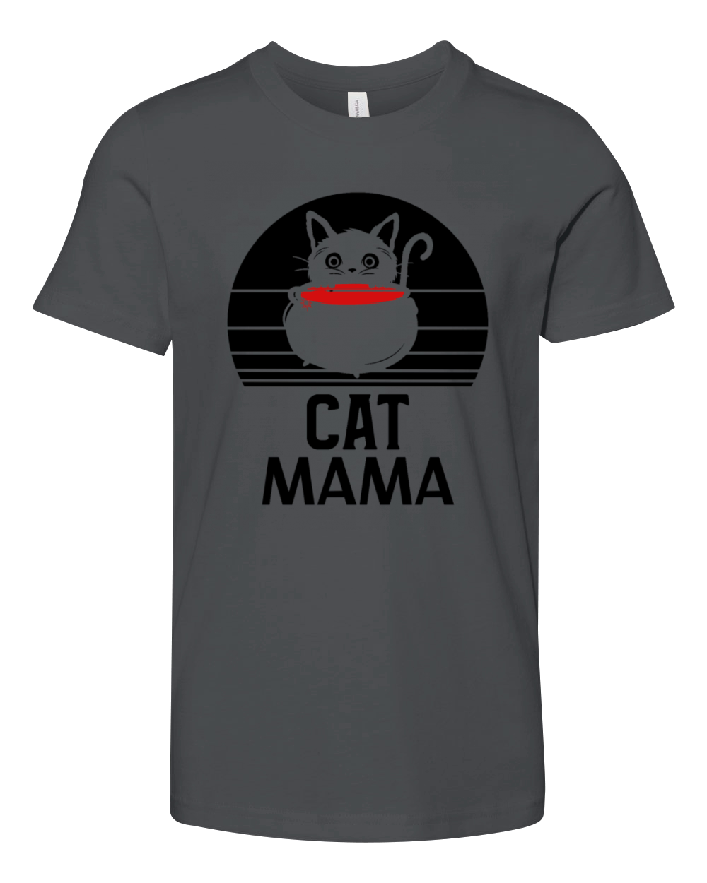 Retro Cat Daddy Vintage Eighties Style Cat Youth Unisex Jersey Tee