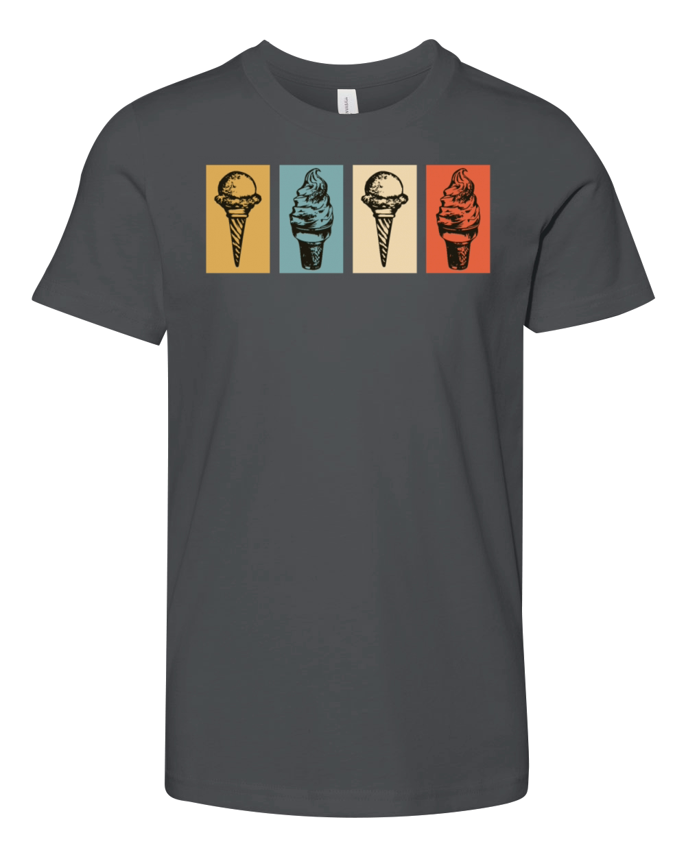 Vintage Retro Ice Cream Youth Unisex Jersey Tee