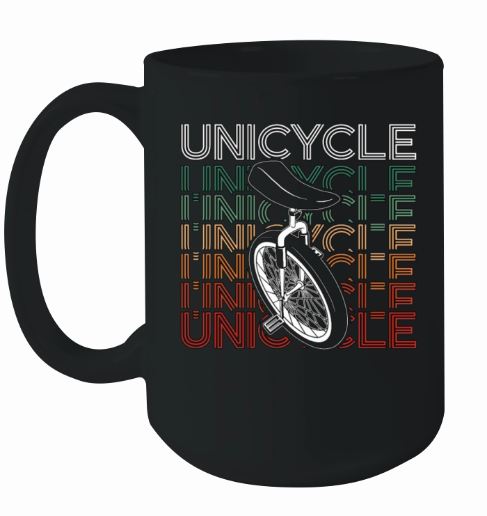 Unicycle Retro Loves Unicycling Cyclist Unicyclist Ceramic Mug
