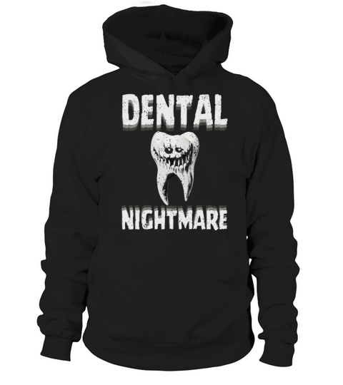 Funny Vintage style tooth as dental nightmare Hoodie Unisex