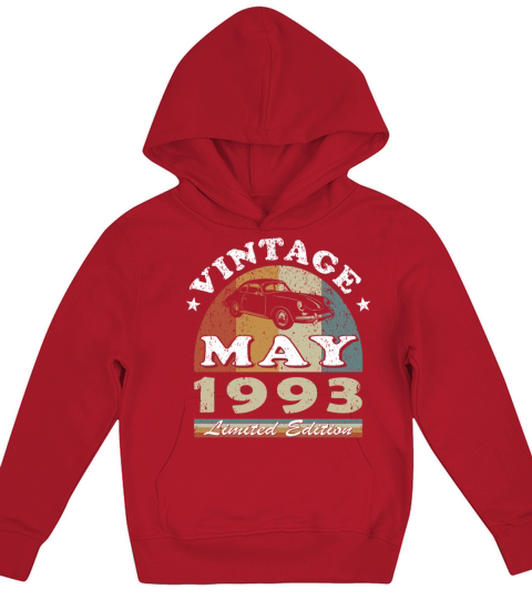 30th birthday vintage may 1993 vintage 1993 Kids Hoodie