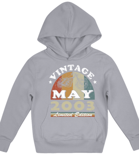 Biker vintage May 2003 20th anniversary Kids Hoodie