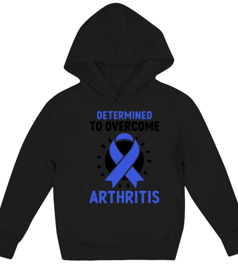 Determined To Overcome Arthritis Awareness Kids Hoodie