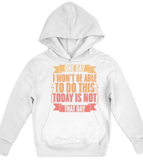 Vintage Today Is Not That Day For Trail Running Kids Hoodie