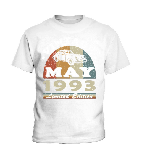 30th birthday vintage may 1993 vintage 1993 Kids T-Shirt