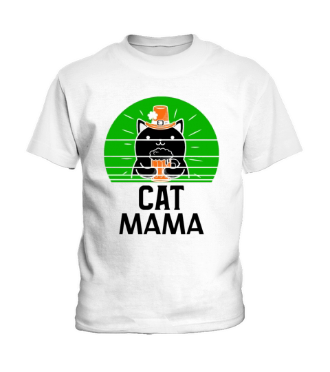 Vintage 80s Style Cat Mom T-Shirt for Women Retro Kids T-Shirt