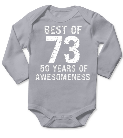 Best of 1973 vintage birthday 50th birthday Long Sleeve Baby One-Piece