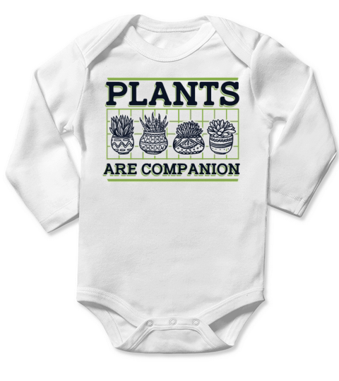 Plants Are Companion Gardener Horticulture Ideas Long Sleeve Baby One-Piece