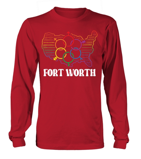 Fort Worth Pride Month Pride Flag LGBT Community L Long sleeved Unisex