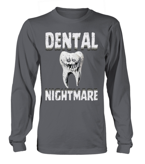 Funny Vintage style tooth as dental nightmare Long sleeved Unisex