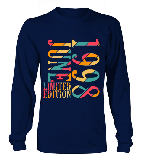 June 1998 vintage birthday gift 25 years Long sleeved Unisex