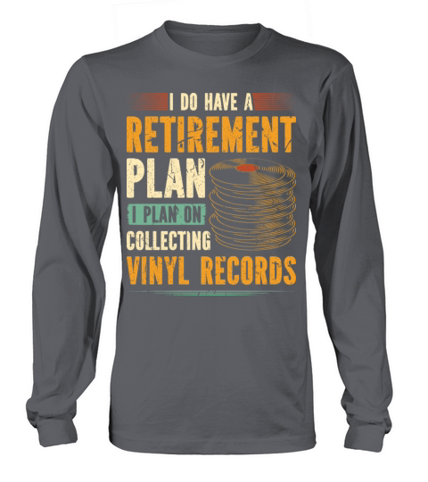 Retirement Collect Vinyl Record Vintage Vinyls LP Long sleeved Unisex