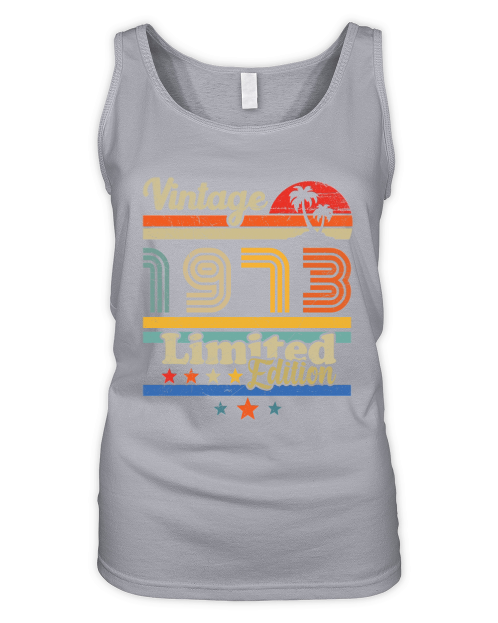 50th birthday december 1973 vintage 1973 Organic Women's Tank Top