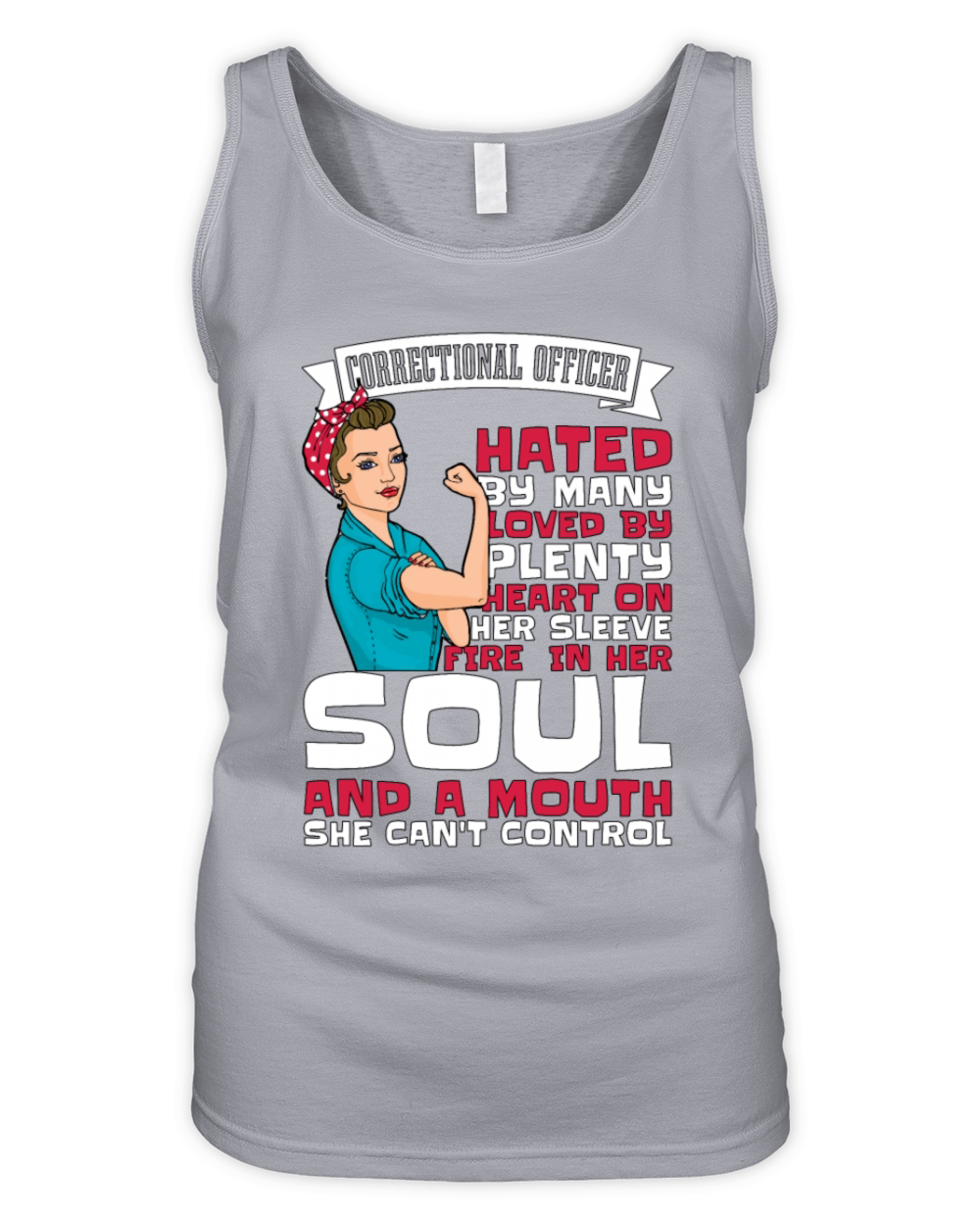 Correctional Officer Hated By Many Prison Guard Organic Women's Tank Top