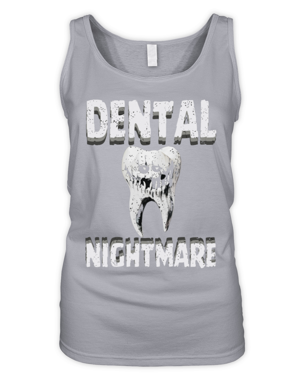 Funny Vintage style tooth as dental nightmare Organic Women's Tank Top