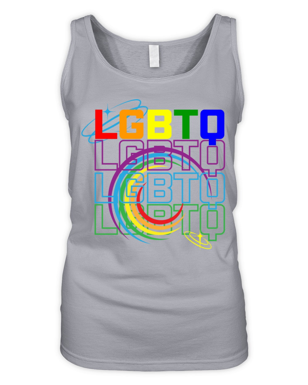 LGBTQ Design Pride Month Rainbow Flag LGBT Organic Women's Tank Top
