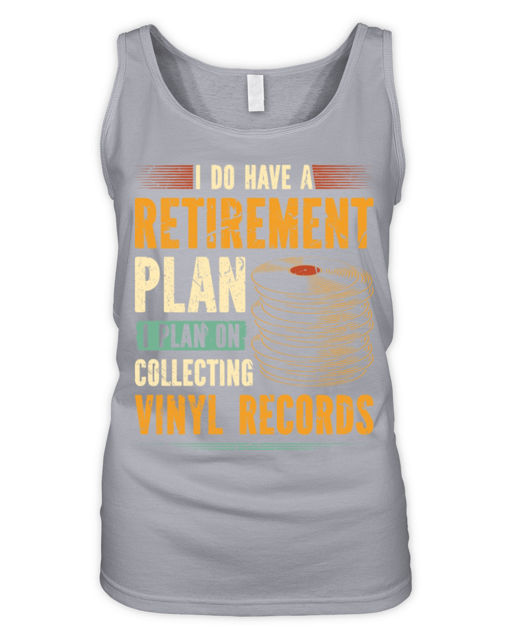 Retirement Collect Vinyl Record Vintage Vinyls LP Organic Women's Tank Top