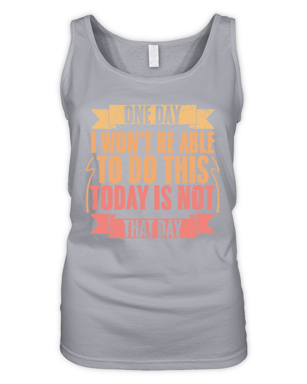 Vintage Today Is Not That Day For Trail Running Organic Women's Tank Top