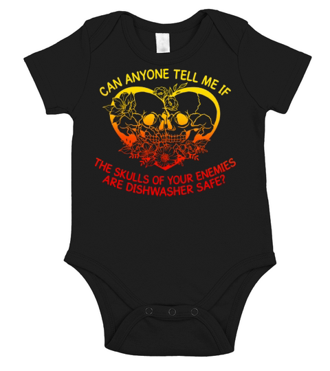Can Anyone Tell Me If The Skulls Of Your Enemies Short Sleeve Baby One-Piece