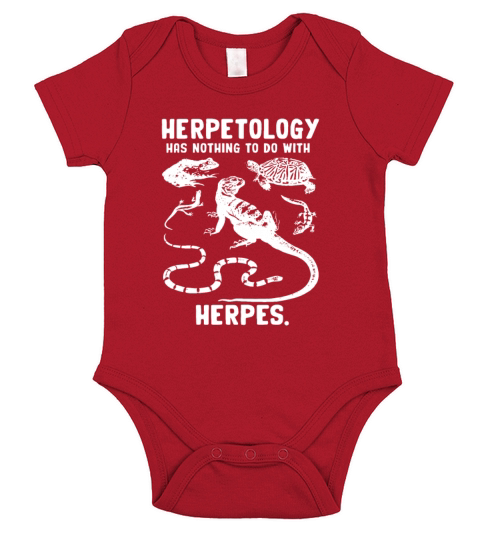 Herpetology Has Nothing To Do With Herpes Short Sleeve Baby One-Piece