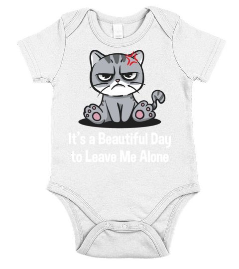 Its a Beautiful Day to Leave Me Alone Funny Introv Short Sleeve Baby One-Piece