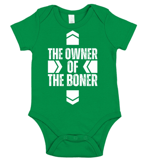 The Owner Of The Boner - Alert Boner Donor Garage Short Sleeve Baby One-Piece