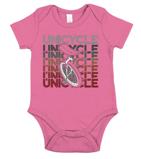 Unicycle Retro Loves Unicycling Cyclist Unicyclist Short Sleeve Baby One-Piece