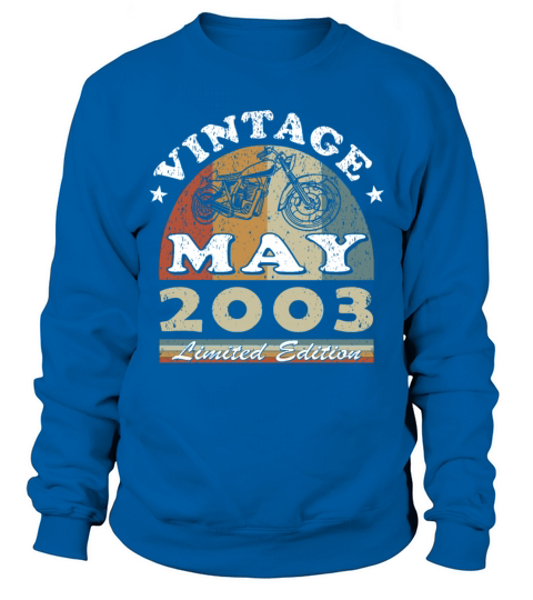 Biker vintage May 2003 20th anniversary Sweatshirt Unisex