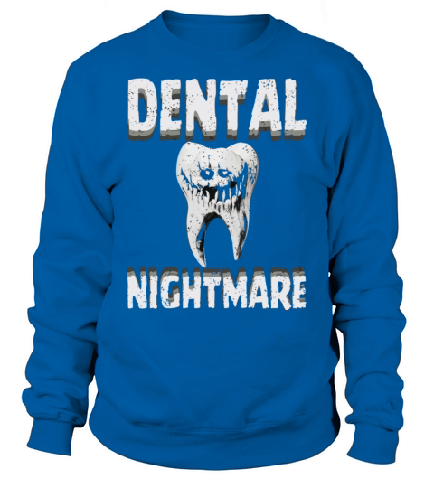 Funny Vintage style tooth as dental nightmare Sweatshirt Unisex