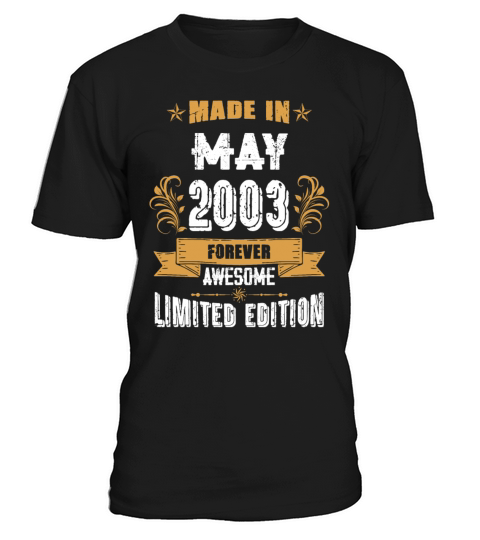 May 2003 Vintage Birthday Present T-Shirt Unisex