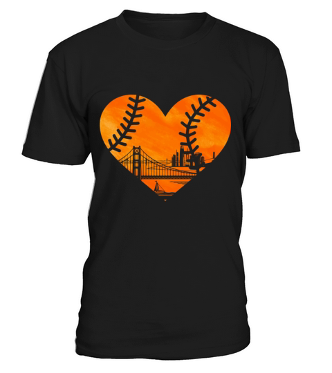 US State San Francisco Baseball Vintage Heart T-Shirt Unisex
