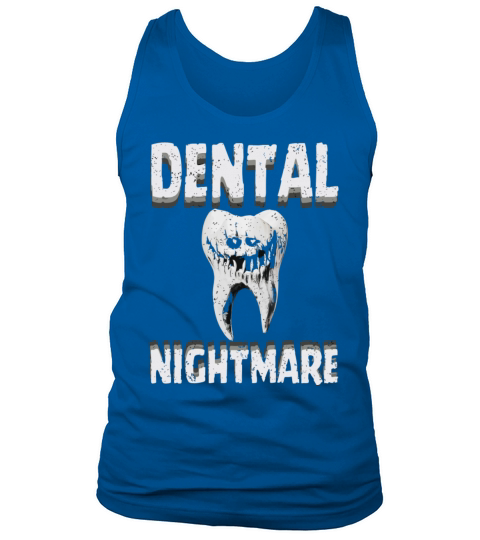 Funny Vintage style tooth as dental nightmare Tank Top Unisex