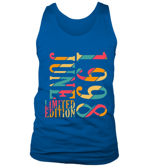 June 1998 vintage birthday gift 25 years Tank Top Unisex