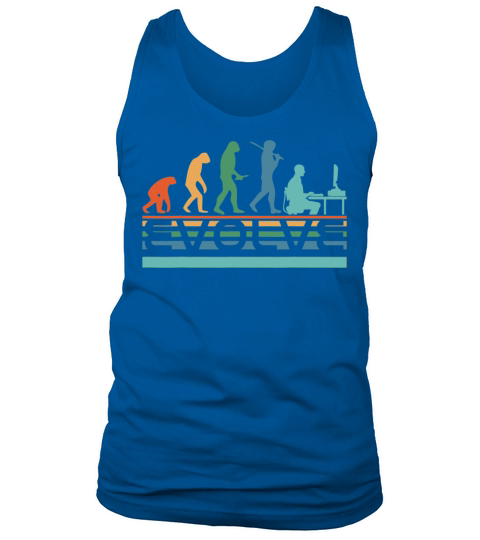 Nerdy Retro Vintage Evolve Computer Gamer Geek Tank Top Unisex