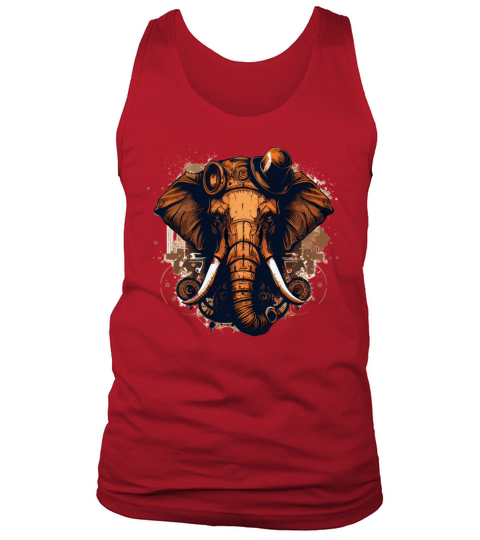 Steampunk Mechanical Elephant Vintage Machine Anim Tank Top Unisex